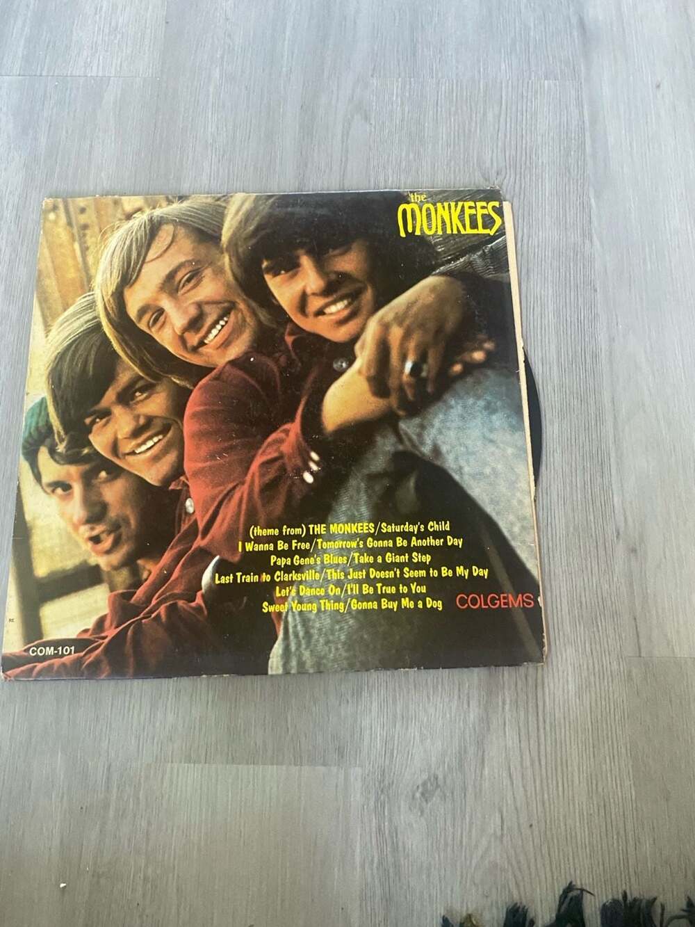The Monkees (COM -101) 1966 Colgems Vinyl LP